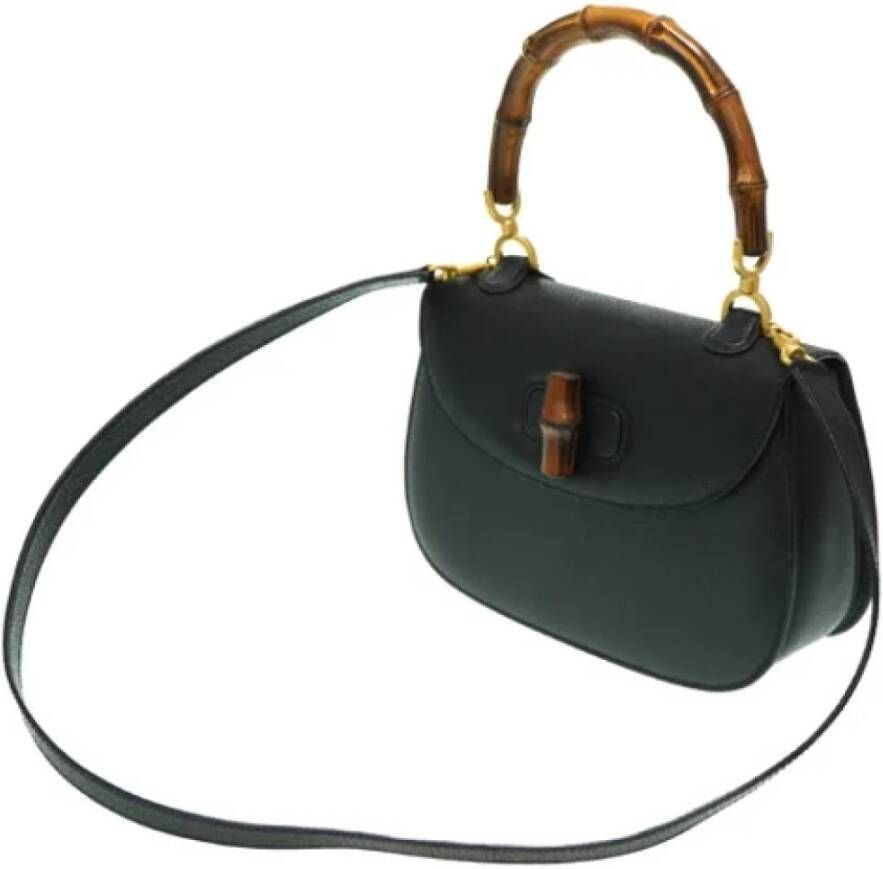 Gucci Vintage Pre-owned Leather gucci-bags Black Dames
