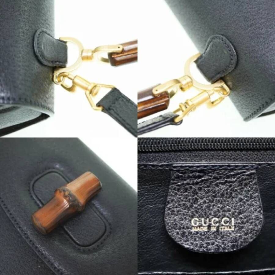 Gucci Vintage Pre-owned Leather gucci-bags Black Dames