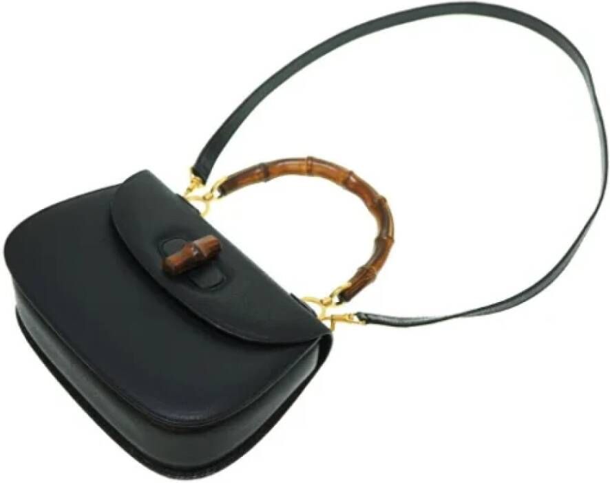 Gucci Vintage Pre-owned Leather gucci-bags Black Dames