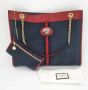Gucci Vintage Pre-owned Leather gucci-bags Blauw Dames - Thumbnail 2