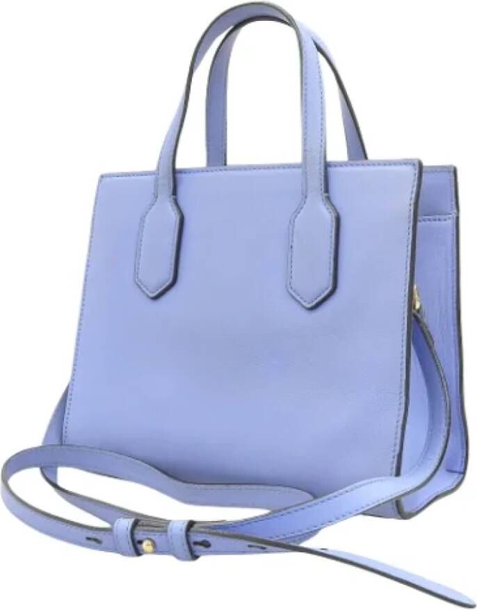 Gucci Vintage Pre-owned Leather gucci-bags Blauw Dames
