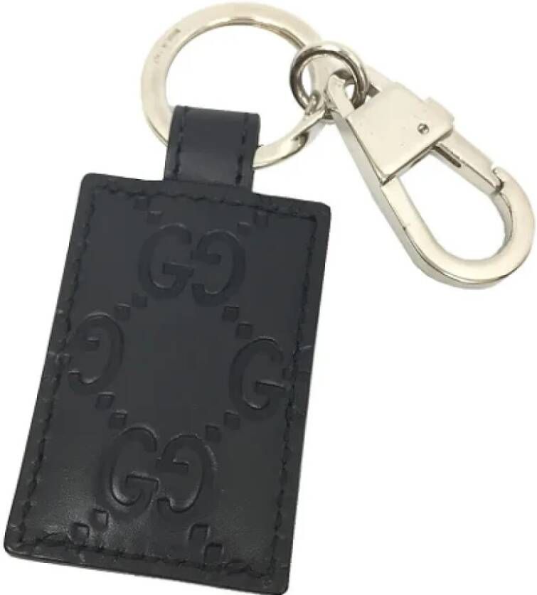 Gucci Vintage Pre-owned Leather key-holders Zwart Dames