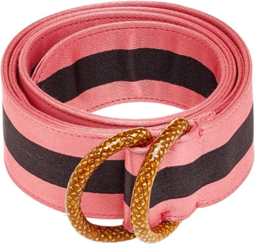 Gucci Vintage Pre-owned Satin belts Roze Dames