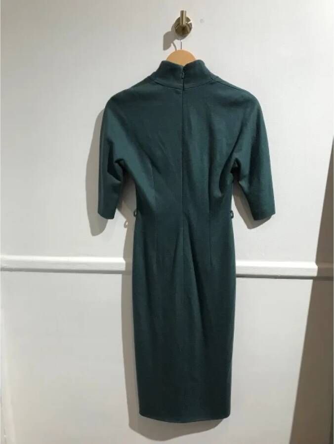 Gucci Vintage Pre-owned Wool dresses Groen Dames