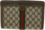 Gucci Vintage Tweedehands Ophidia canvas clutches Beige Dames - Thumbnail 1