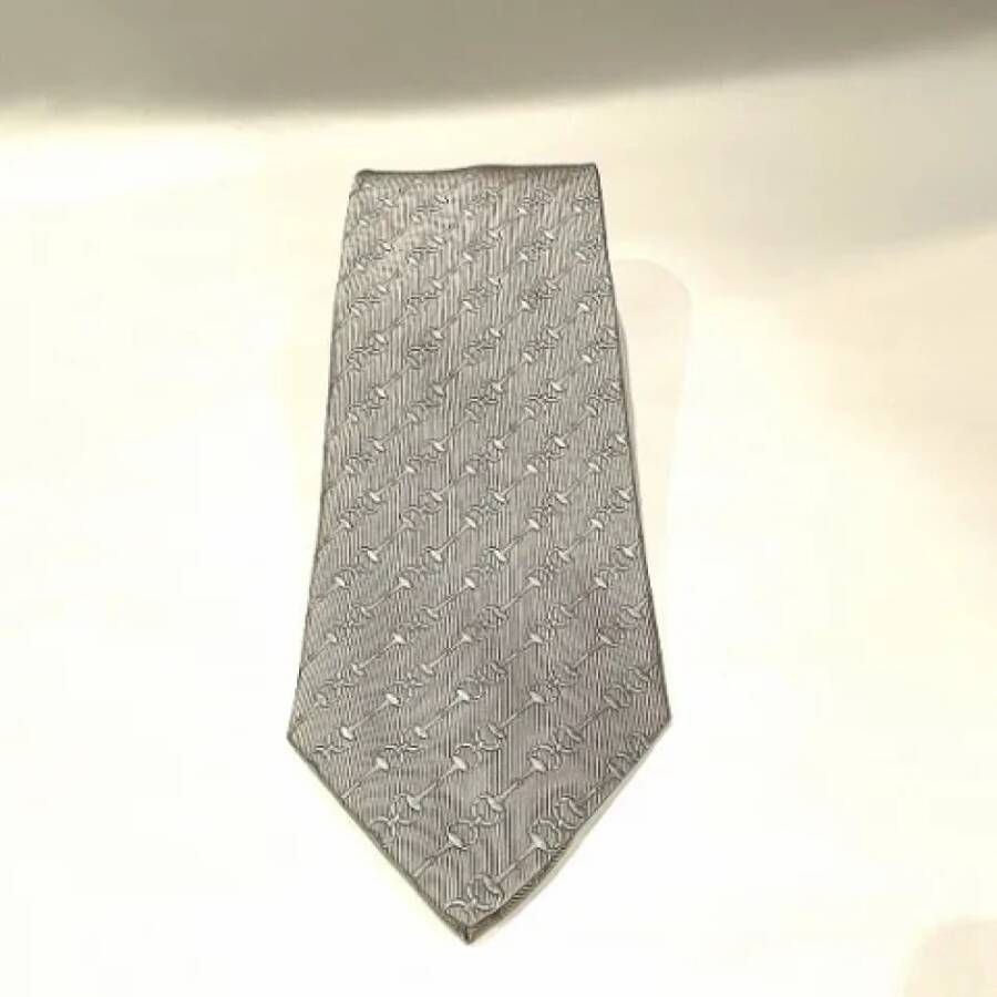 Gucci Vintage Tweedehands zijden thuis- en kantooraccessoires Gray Dames