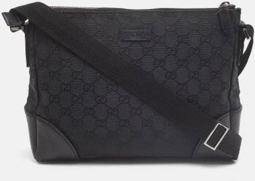 Gucci Vintage Verfijnde Gucci Crossbody Tas Black Dames