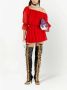 Gucci Zijden chiffon jurk met off-shoulder Red Dames - Thumbnail 2