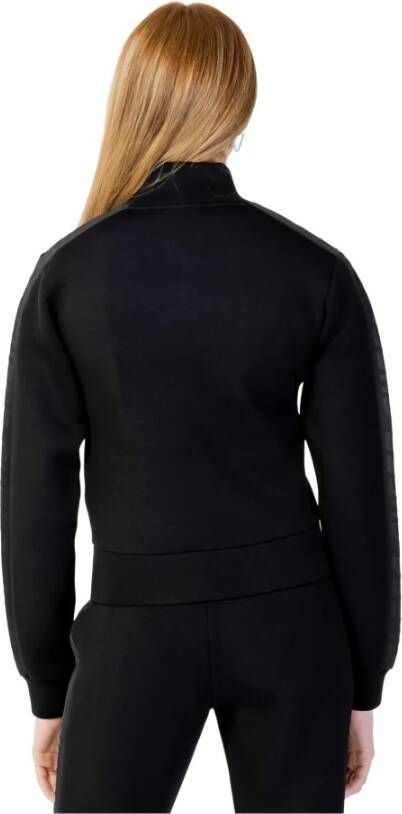 Guess Comfortabele Zwarte Rits Sweatshirt Zwart Dames