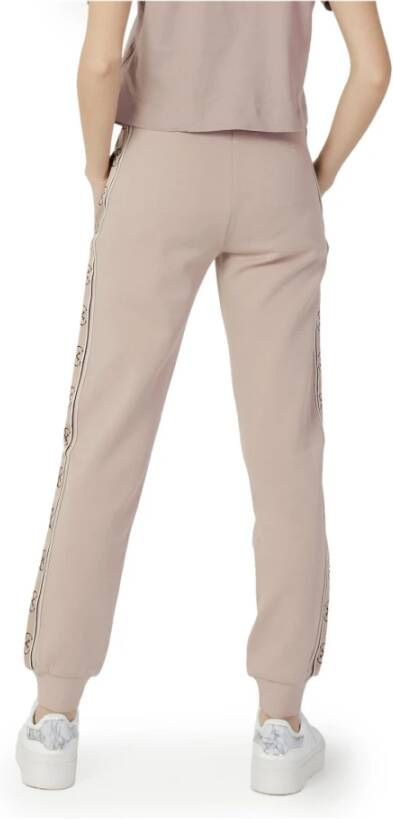 Guess Stijlvolle roze print sweatpants voor vrouwen Roze Dames