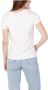 Guess Adele Katoenen T-shirt met Driehoekig Logo White Dames - Thumbnail 2
