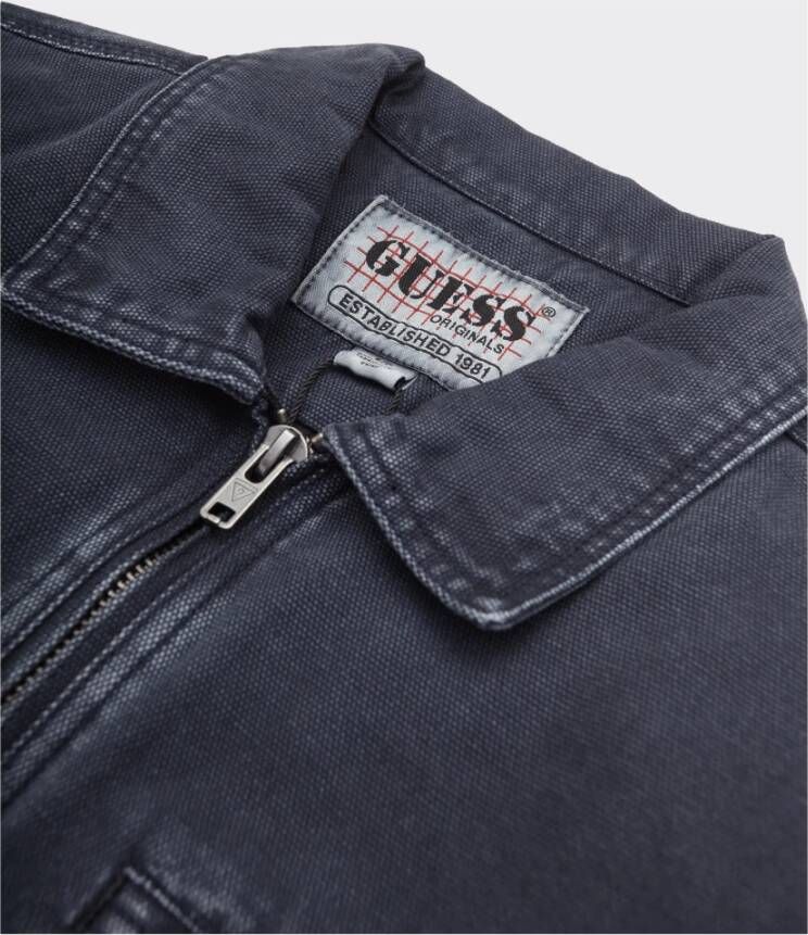 Guess Aged Worker Jet Black Jas Blauw Dames