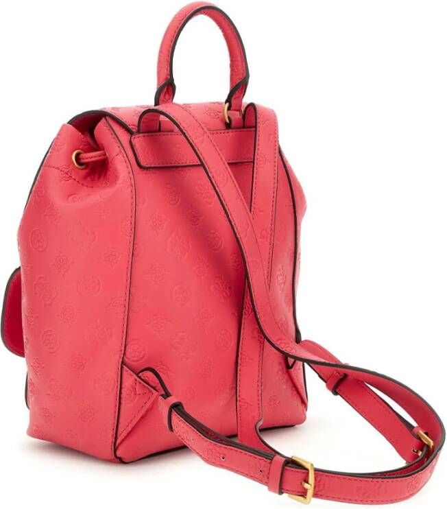 Guess Geva Magenta Logo Schoudertas Roze Dames