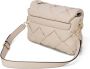 Guess Zaina Girlfriend Sat Hwwg89 86190 Schoudertas Beige Dames - Thumbnail 4