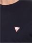 Guess Basis Katoenen T-Shirt Blauw Rechte Pasvorm Korte Mouwen Blauw Heren - Thumbnail 2
