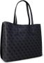 Guess Monogram Tote Bag Elegant Logo Design Black Dames - Thumbnail 4