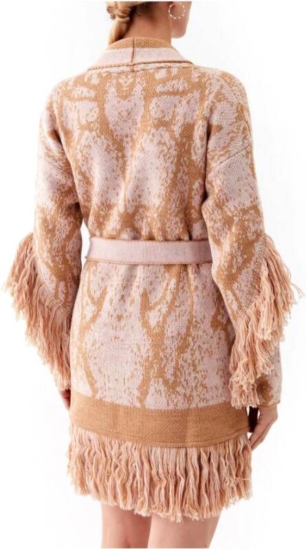 Guess Beige Trui met Getailleerde Taille Beige Dames