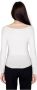 Guess Witte Laag Uitgesneden V-hals Gebreide Kleding voor Vrouwen White Dames - Thumbnail 2