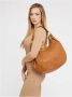 Guess Brandy Eco Leren Clip Sluiting Tas Bruin Dames - Thumbnail 5