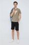 Guess Casual katoenen en linnen shorts Black Heren - Thumbnail 2