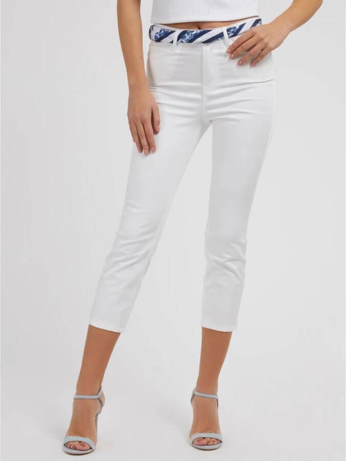 Guess Cropped Jeans Wit Dames