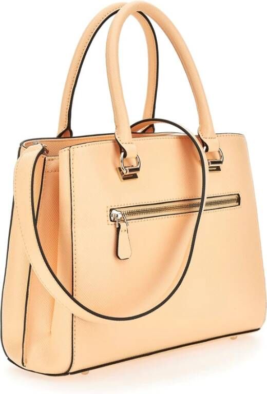 Guess Elegante Abrikoos Cream Schoudertas Beige Dames