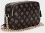 Guess Bruine Polyethyleen Schoudertas met Ketting Black Dames - Thumbnail 6
