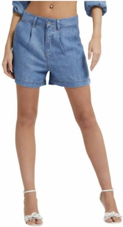 Guess Korte spijkerbroek Blauw Dames