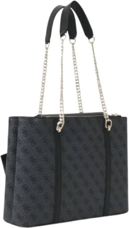 Guess Eco Craig Girlfriend Coal Logo Handtas Zwart Dames