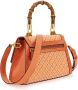 Guess Stephi Bamboo Crossbody Flap Oranje Tas Orange Dames - Thumbnail 3