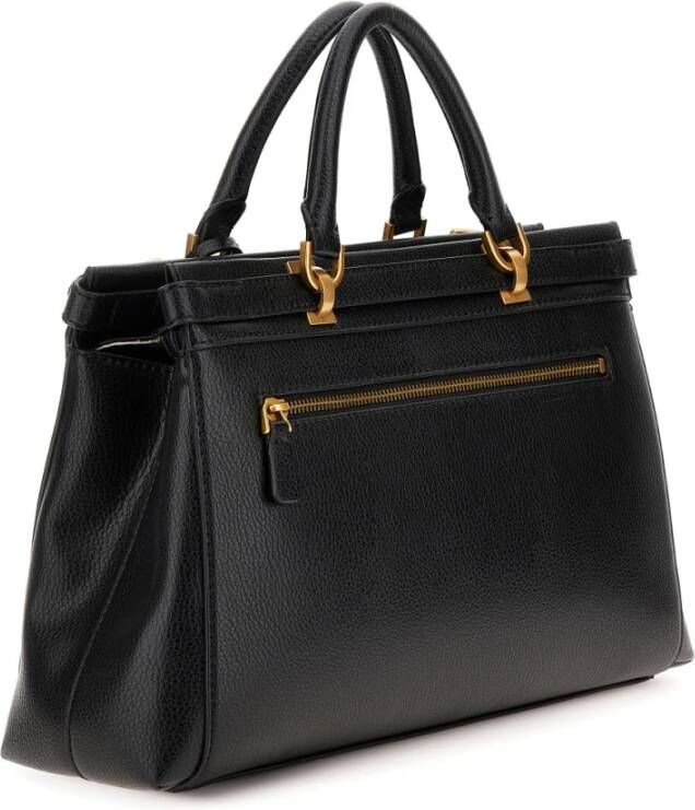 Guess Stijlvolle Sestri Zwarte Schoudertas Zwart Dames