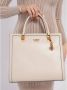 Guess Stijlvolle Eco Leren Rits Tas Beige Dames - Thumbnail 4