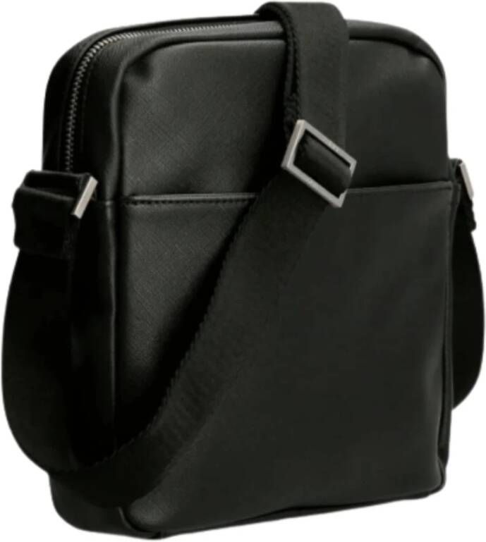 Guess Heren Certosa Top Rits Crossbody Tas Zwart Heren