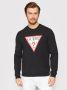 Guess Iconische Biologisch Katoenen Sweater Zwart Black Heren - Thumbnail 5