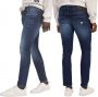 Guess Blauwe Skinny Jeans met Gewassen Effect Blue Heren - Thumbnail 5