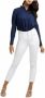 Guess High-Waisted Slim Fit Cropped Jeans met Kettingdetail White Dames - Thumbnail 4