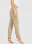 Guess Lyocell Hoge Taille Broek Beige Dames - Thumbnail 2