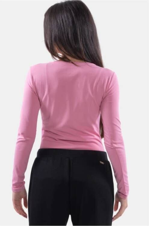 Guess Stijlvolle Rhinestone Logo Sweater Pink Dames - Foto 3