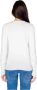 Guess Slim Fit Trui V-Hals Lange Mouwen Rhinestone Logo White Dames - Thumbnail 3