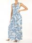 Guess Mouwloze Lange Jurk Gisel Blauw Dames - Thumbnail 4