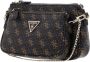 Guess Noelle Mini Crossbody Bruin Logo Tas Bruin Dames - Thumbnail 2