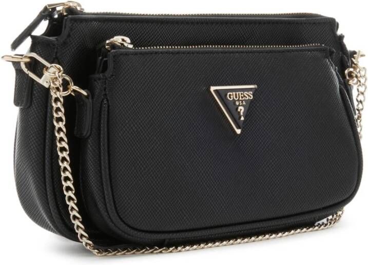 Guess Noelle Mini Crossbody Zwarte Tas Zwart Dames