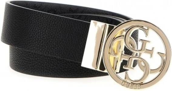 Guess Noelle Reversible Riem Dames Zwart Bruin Dames
