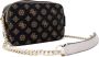 Guess Bruine Polyethyleen Schoudertas met Ketting Black Dames - Thumbnail 8
