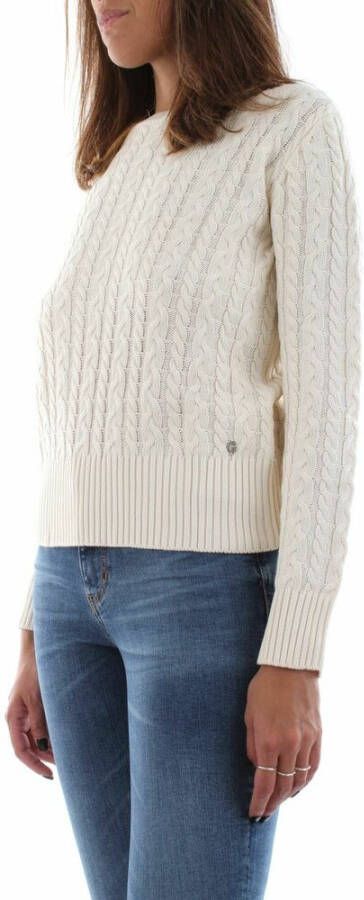 Guess Round-neck Knitwear Wit Dames