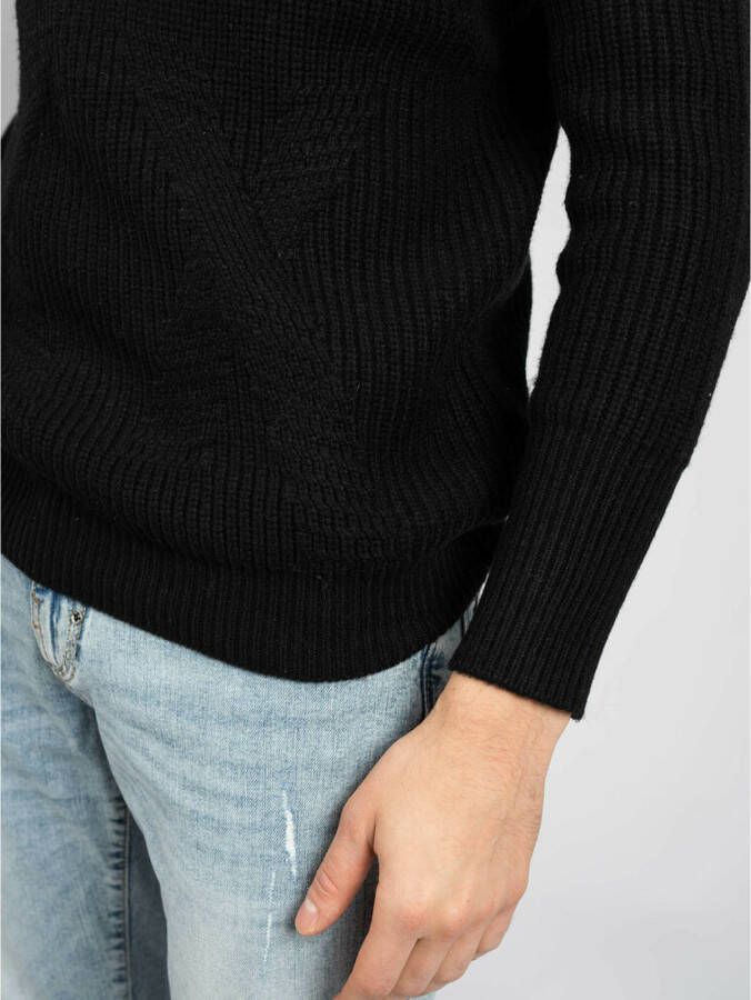 Guess Trui met Ronde Hals Zwart Heren