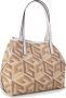 Guess Convertible Schoudertas met Afneembare Pochette Beige Dames - Thumbnail 4