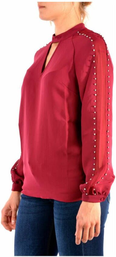 Guess Bruin Bordeaux Blouses en Overhemden Rood Dames