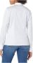 Guess Effen katoenen blouse Aansluitend puntige kraag lange mouwen White Dames - Thumbnail 5