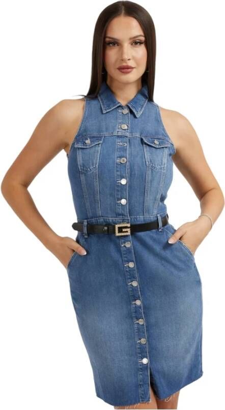 Guess Short Dresses Blauw Dames